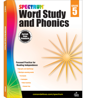 Spectrum Word Study and Phonics, Grade 5: Volume 84 - Spectrum (Compiled by)
