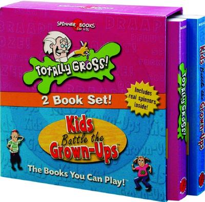 Spinner Books for Kids - 2 Vol. Slipcase Edition (Totally Gross & Kids Battle the Grown-Ups) - Moog, Bob, and University Games