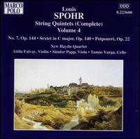 Spohr: String Quintets (Complete), Vol. 4 - Attila Falvay (violin); New Haydn String Quartet; Sndor Papp (viola); Tams Varga (cello)