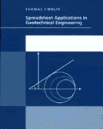 Spreadsheets for geotechnical engineering