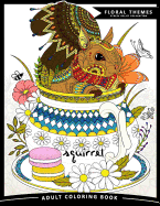 Squirrel Adult Coloring Books: Exquisite Design for Anito-Stress (Squirrel and Animals Friend in the Garden Flowers)