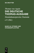 Stnde Und Standespflichten: II-II: 183-189