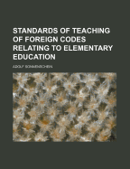 Standards of Teaching of Foreign Codes Relating to Elementary Education