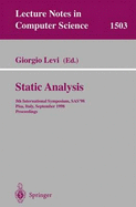 Static Analysis: 5th International Symposium, SAS'98, Pisa, Italy, September 14-16, 1998, Proceedings