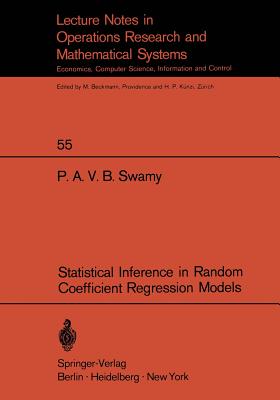 Statistical Inference in Random Coefficient Regression Models - Swamy, P a V B