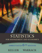 Statistics for Management and Economics, Abbreviated Editionstatistics for Management and Economics, Abbreviated Edition (Non-Infotrac Version ) (Non-Infotrac Version )