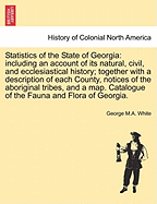 Statistics of the State of Georgia: Including an Account of Its Natural, Civil, and Ecclesiastical History