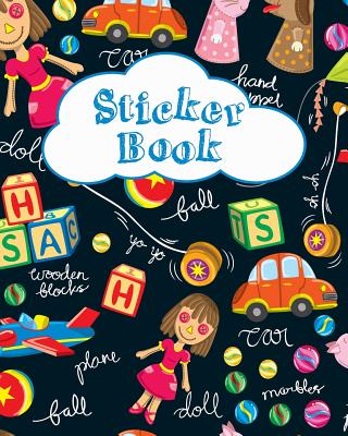 Sticker Book: Blank Sticker Book for Kids Collection Notebook Page Size 8x10 Inches 80 Pages Children Family Activity Book - Creations, Michelia
