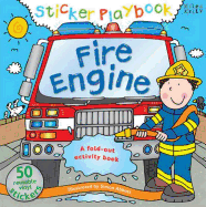 Sticker Playbook Fire Engine: A Fold-Out Story Activity Book for Toddlers