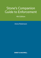 Stone's Companion Guide to Enforcement - Robinson, Anne, and Fox, Deborah