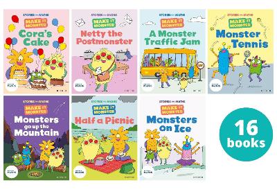 Stories for Maths: KS1: Make it Monsters (16 book pack) - Knapman, Timothy, and Clements, James, and Russ, Rachel