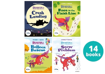 Stories for Maths: Oxford Reading Levels 7-8: Dragons of Moontail Island Y2/P3 (14 book pack) - Cotterill, Jo, and Wilkinson, Shareen, and Wilkinson, Marcus