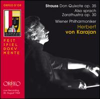 Strauss: Don Quixote Op. 35; Also sprach Zarathustra Op. 30 - Pierre Fournier (cello); Rudolf Streng (viola); Wiener Philharmoniker; Herbert von Karajan (conductor)