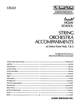 String Orchestra Accompaniments to Solos from Volumes 1 & 2: Cello - Schwartz, Paul, and Kendall, John