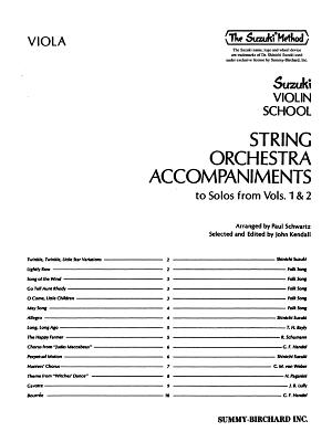 String Orchestra Accompaniments to Solos from Volumes 1 & 2: Viola - Schwartz, Paul, and Kendall, John