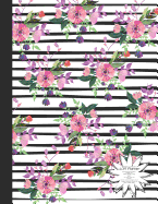 Stripes & Flowers 2019 Planner Organize Your Weekly, Monthly, & Daily Agenda: Features Year at a Glance Calendar, List of Holidays, Motivational Quotes and Plenty of Note Space