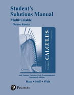 Student Solutions Manual for Thomas' Calculus, Multivariable