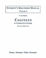 Student Solutions Manual Part 2 for Calculus: A Complete Course