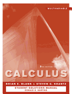 Student Solutions Manual to Accompany Calculus: Multivariable 2e
