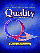 Student Solutions Manual to Accompany Quality, Fourth Edition