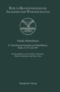 Studia Manichaica: IV. Internationaler Kongre Zum Manichismus, Berlin, 14.-18. Juli 1997