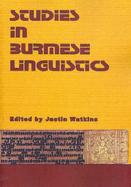 Studies in Burmese Linguistics - Watkins, Justin, and Australian National University (Other primary creator)