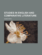 Studies in English and comparative literature