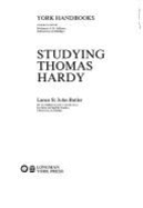 Studying Hardy - Butler, Lance St. John