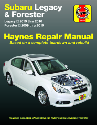 Subaru Legacy (10-16) & Forester (09-16) Haynes Repair Manual (USA) - Haynes Publishing