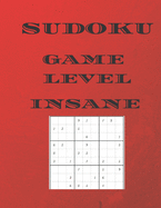 Sudoku Game Level Insane: large sudoku 160 puzzle book