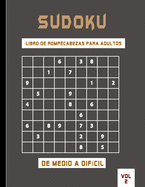 Sudoku libro de rompecabezas para adultos de medio a dif?cil vol 2: Sudoku muy dif?cil de resolver, ideal para la salud mental. Primera edici?n