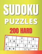 Sudoku Puzzles 200 hard: large print sudoku book for Seniors & Adults