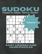 Sudoku Puzzles For Adults: 8.5*11 large print easy to hard sudoku puzzle logic activity book