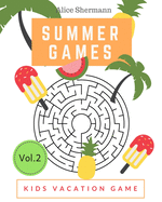 Summer Games: Kids Vacation Maze Games Brain Training, Age 8-12 years