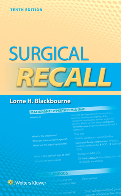 Surgical Recall - Blackbourne, Lorne