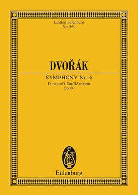 Symphony No. 6 in D Major, Op. 60: Study Score - Dvorak, Antonin (Composer)