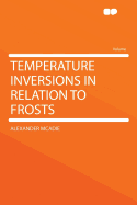 Temperature Inversions in Relation to Frosts