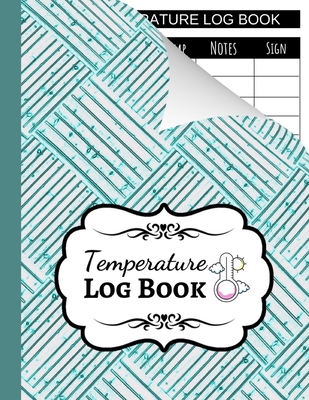 Temperature Log Book: Sheets Regulating / Medical Log Book / Fridge Temperature Control / Tracker / Health Organizer - Press, Pink Panda