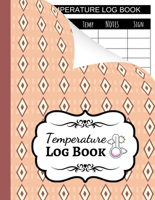 Temperature Log Book: Sheets Regulating / Medical Log Book / Fridge Temperature Control / Tracker / Health Organizer - Press, Pink Panda
