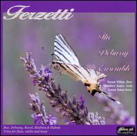 Terzetti: Trios for Flute, Viola and Harp - Debussy Ensemble; Ieuan Jones (harp); Matthew Jones (viola); Susan Milan (flute)