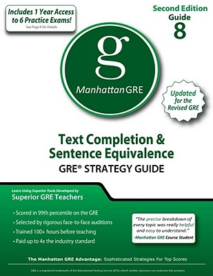 Text Completion & Sentence Equivalence GRE Strategy Guide - Manhattan GRE