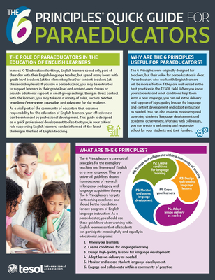 The 6 Principles Quick Guide for Paraeducators - Amaral, Elizabeth