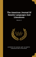 The American Journal Of Semitic Languages And Literatures; Volume 11