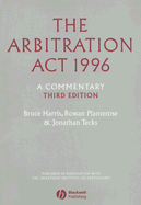 The Arbitration ACT 1996: A Commentary