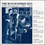 The Busch/Serkin Duo: Public Performances, 1934-1939