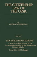 The Citizenship Law of the USSR - Ginsburgs, George