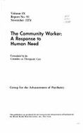 The community worker : a response to human need