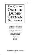 The Concise Oxford Duden German Dictionary