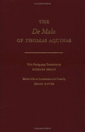 The De Malo of Thomas Aquinas