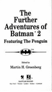 The Further Adventures of Batman 2: Fea - Greenberg, Martin Harry, and Murray, Will